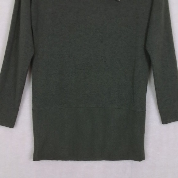 White House Black Market Petite Sweater Dress Size XS Soft‎ Turtleneck Green - Picture 5 of 11